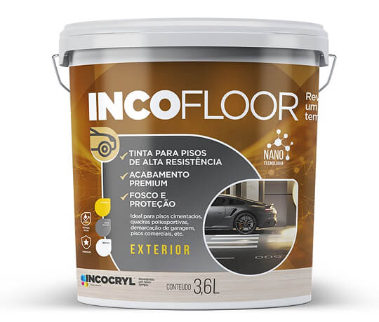 Tinta para piso de alta resistência Incofloor